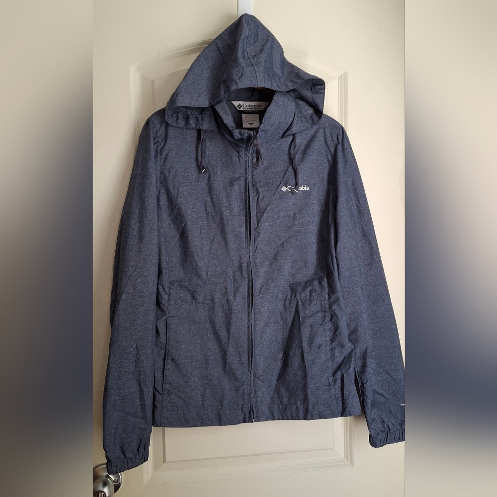 Columbia womens size M windbreaker jacket coat hooded hiking walk sporty